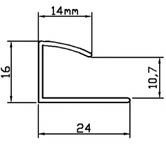 PVC-Bodenschnalle MC12