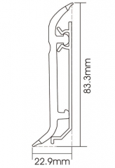 PVC-Sockelleiste F80-D