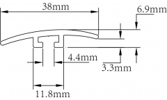 Universalschnalle mit PVC-Oberflächendruck YP-38