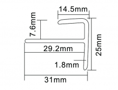 PVC-Bodenschnalle MT8