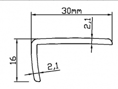 Hochwertige PVC-Bodenschnalle L15