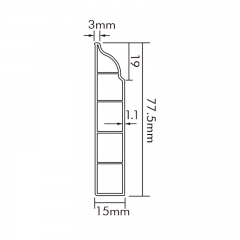 PVC-Sockelleiste P80-A